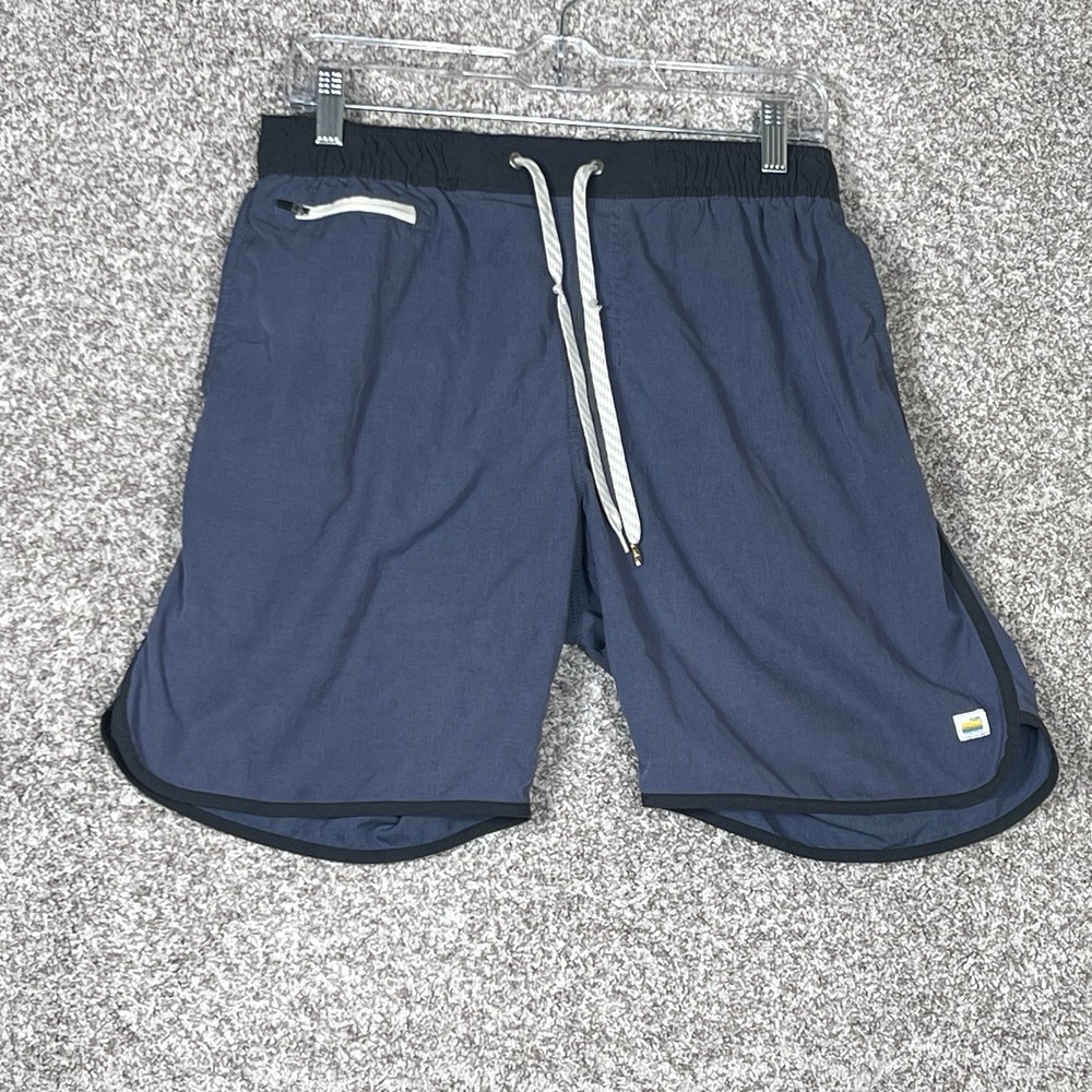 Vuori Men's Athletic Shorts - Blue and Black